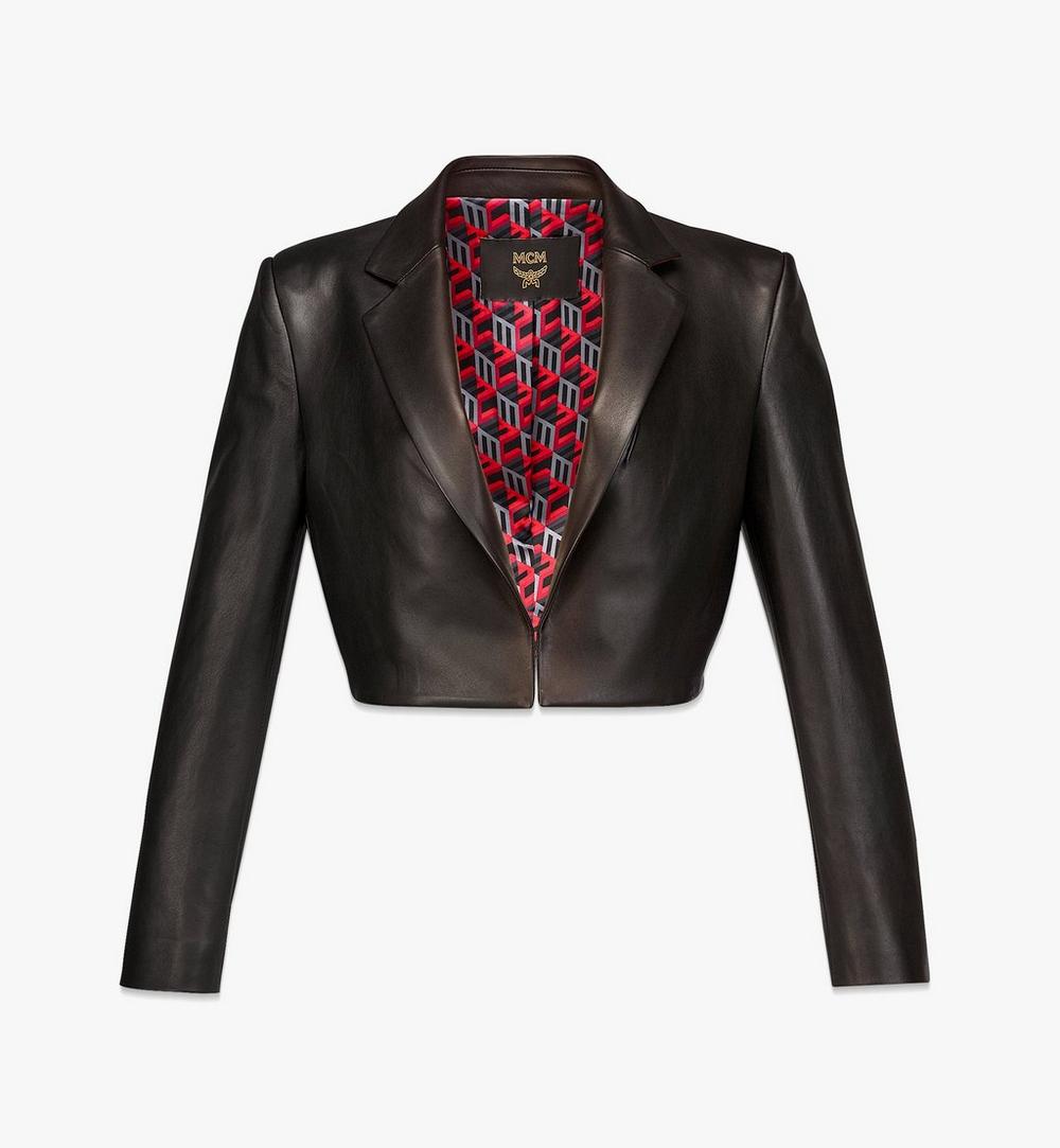 Women’s Cropped Jacket in Lamb Nappa Leather 1